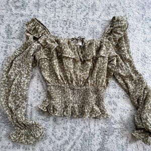 SOLAI THE LABEL Floral Top